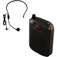 Amplificador de voz altavoz recargable con micrófono con cable- cintura portátil de 5 W USB U Disk-TF para enseñanza…